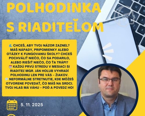 Polhodinka s riaditeľom